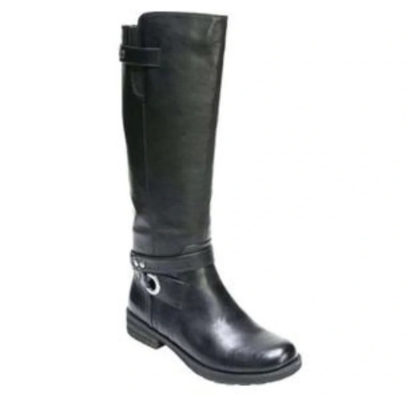 Natural Soul Blair Black Tall Ridding Boot Comfort - Picture 3 of 8